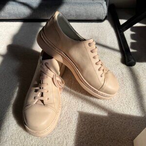 CAMPER Women's leather sneakers - Nude color Sz 40 (US 8.5-9)  K200645-02